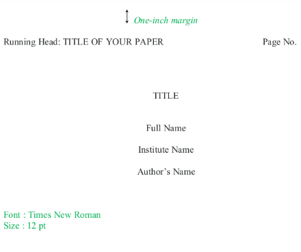 how to write assignment first page sample