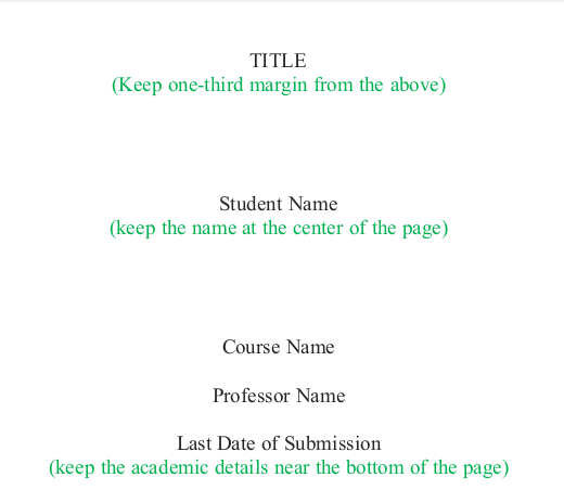 Important Tips to Write Your Assignment Cover Page with Examples