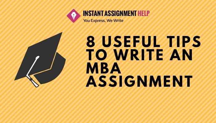 How to write mba assignments