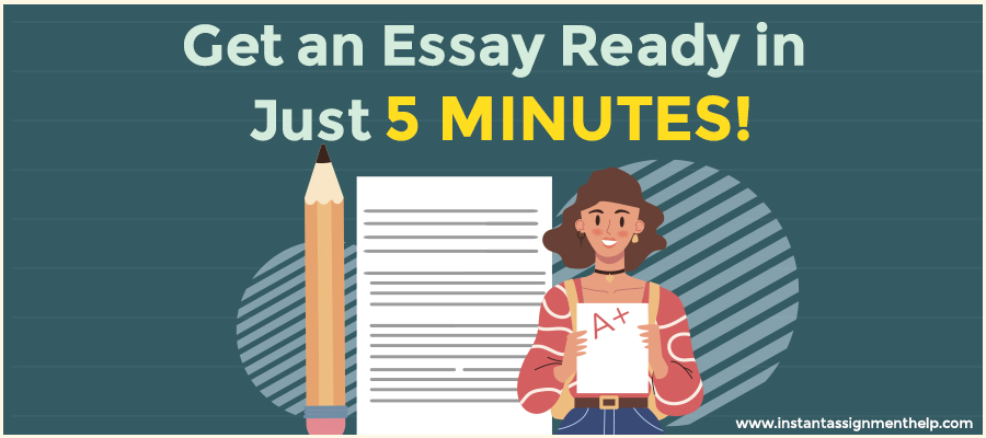 Get an Essay Ready in Just 5 MINUTES!