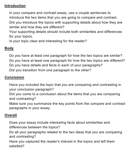 How to Write a Compare & Contrast Essay | Structure | Example | Topics