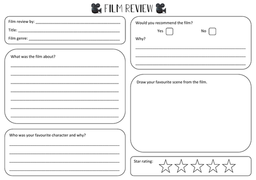 movie review template free