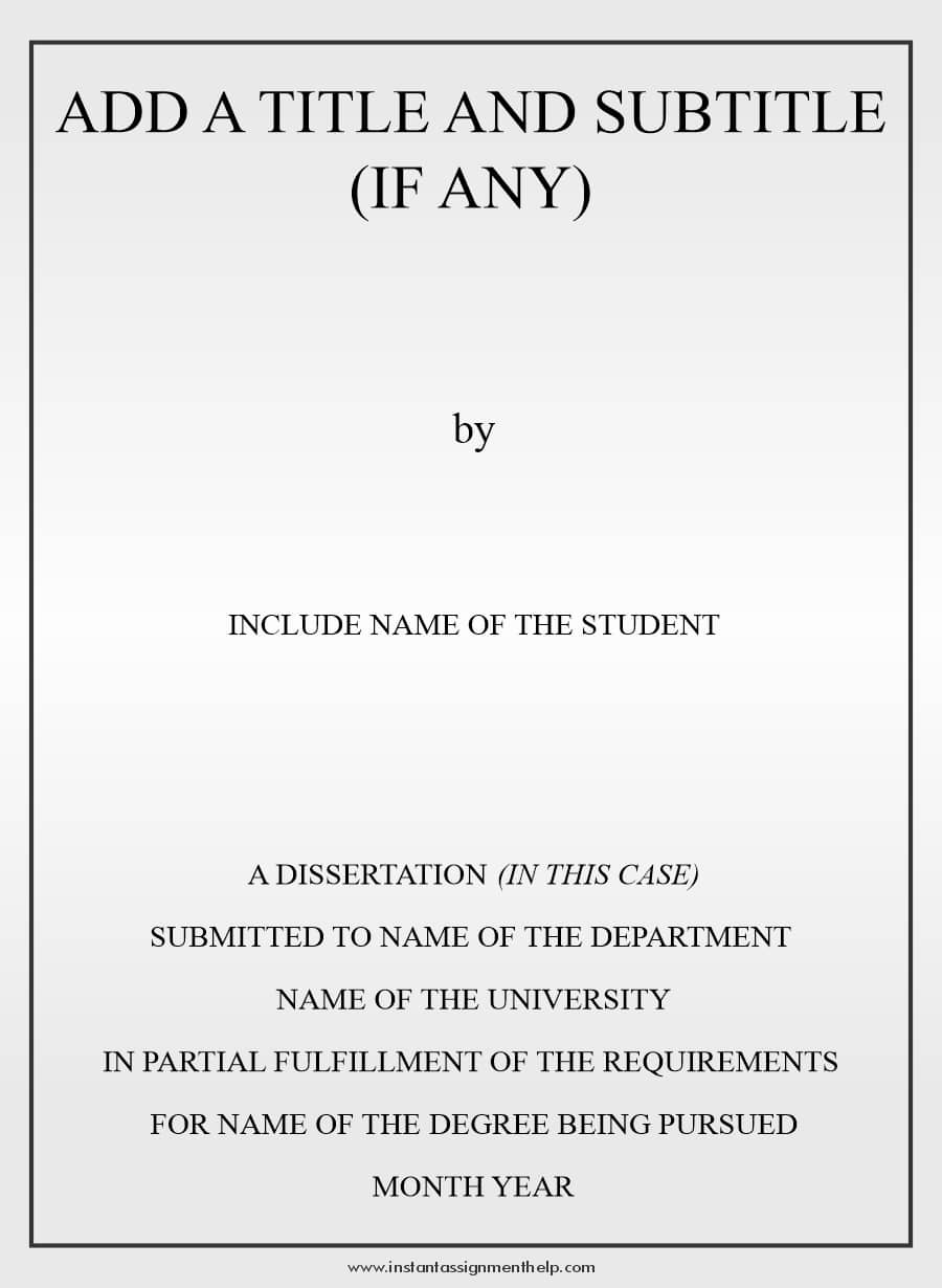 dissertation title structure