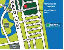 Broad Beach The Wave Resort map Broad Beach The Wave Resort map